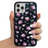 黑粉花卉 Black and Pink Floral 手機殼