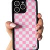 粉色棋格 Pink Checkers 手機殼
