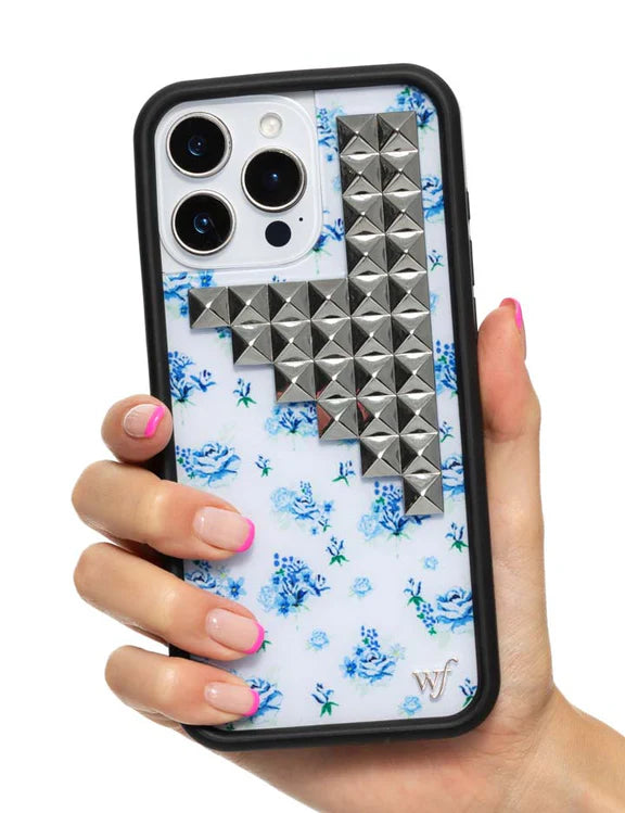 勿忘我 龐克系列 Forget Me Not Floral Stud 手機殼