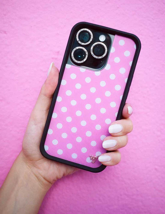 粉色波卡點 Pink Polka Dots 手機殼