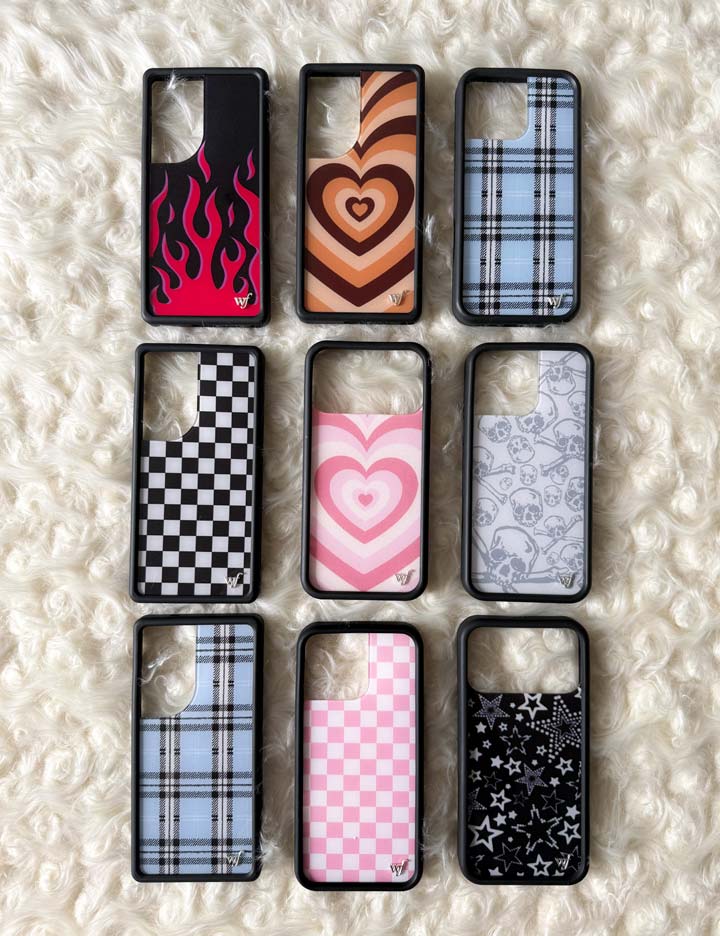 粉色棋格 Pink Checkers 手機殼