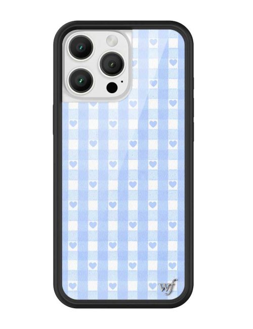 藍色愛心格子 Blue Gingham Hearts