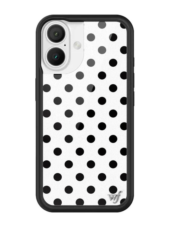 黑白波卡點 Polka Dot | White and Black 手機殼