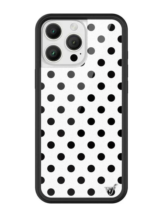 黑白波卡點 Polka Dot | White and Black 手機殼