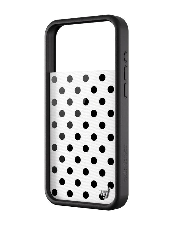 黑白波卡點 Polka Dot | White and Black 手機殼
