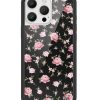 黑粉花卉 Black and Pink Floral 手機殼
