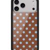 棕色波卡點 Polka Dot | Brown and Blue 手機殼