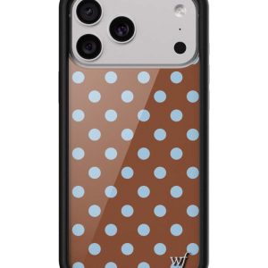 棕色波卡點 Polka Dot | Brown and Blue 手機殼