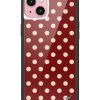 紅色波卡點 Polka Dot Burgundy | Cream 手機殼
