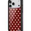 紅色波卡點 Polka Dot Burgundy | Cream 手機殼