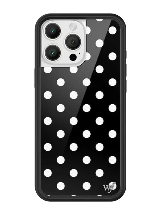 黑色波卡點 Polka Dot | Black and White 手機殼