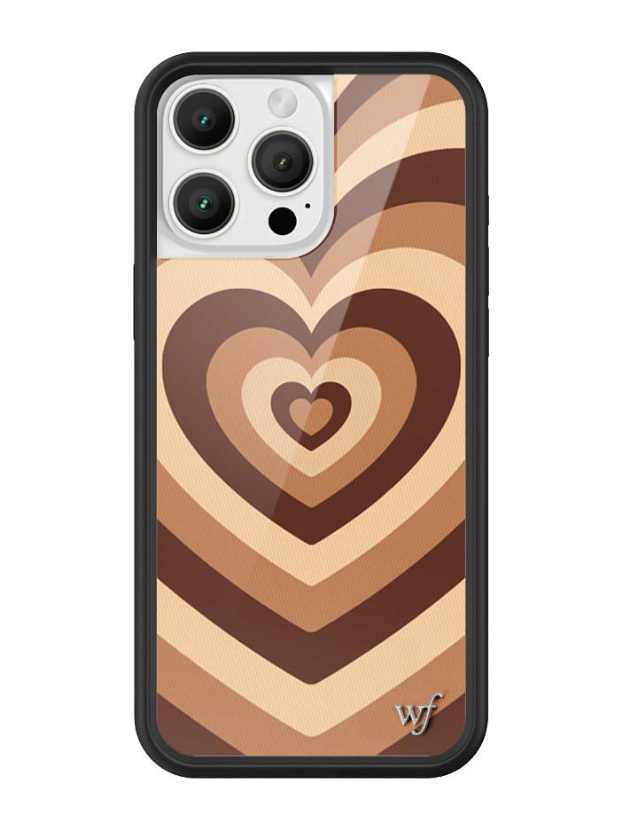 棕色拿鐵愛心 Mocha Latte Love 手機殼