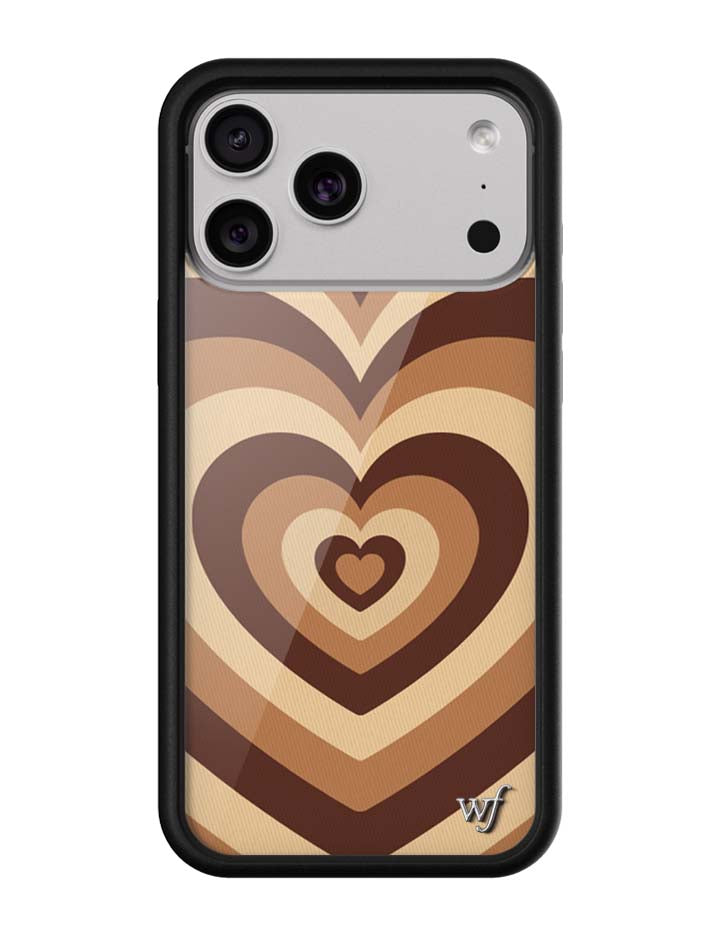 棕色拿鐵愛心 Mocha Latte Love 手機殼
