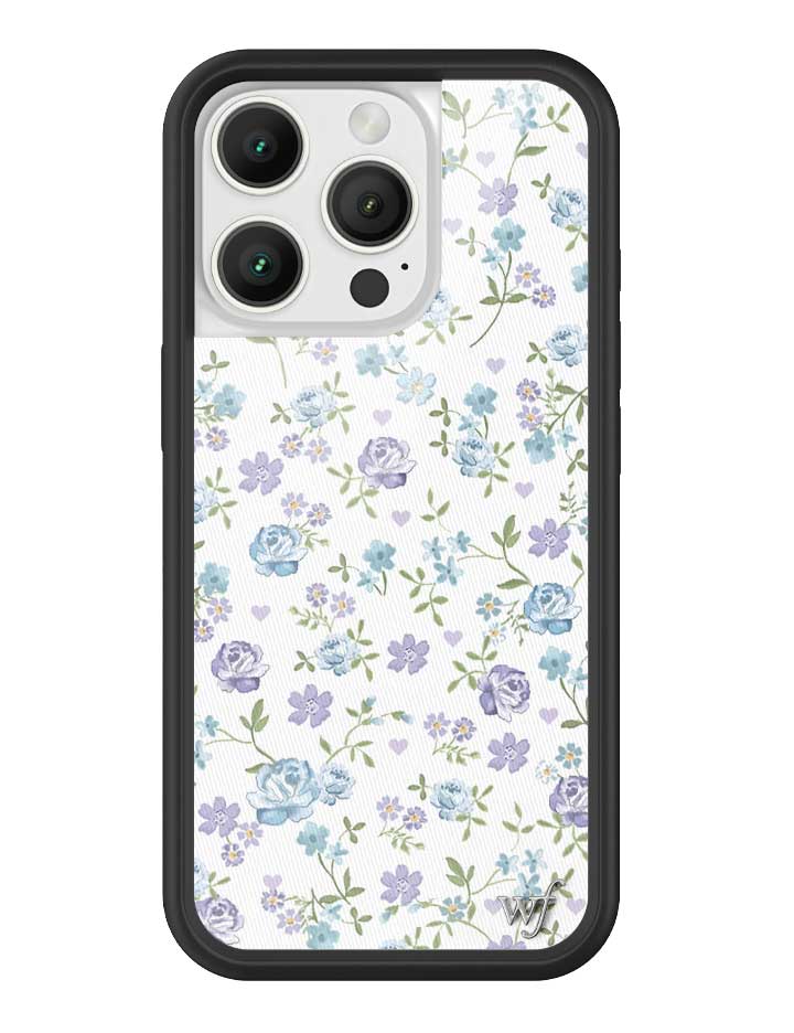 藍丁香花 Lilac and Blue Floral 手機殼