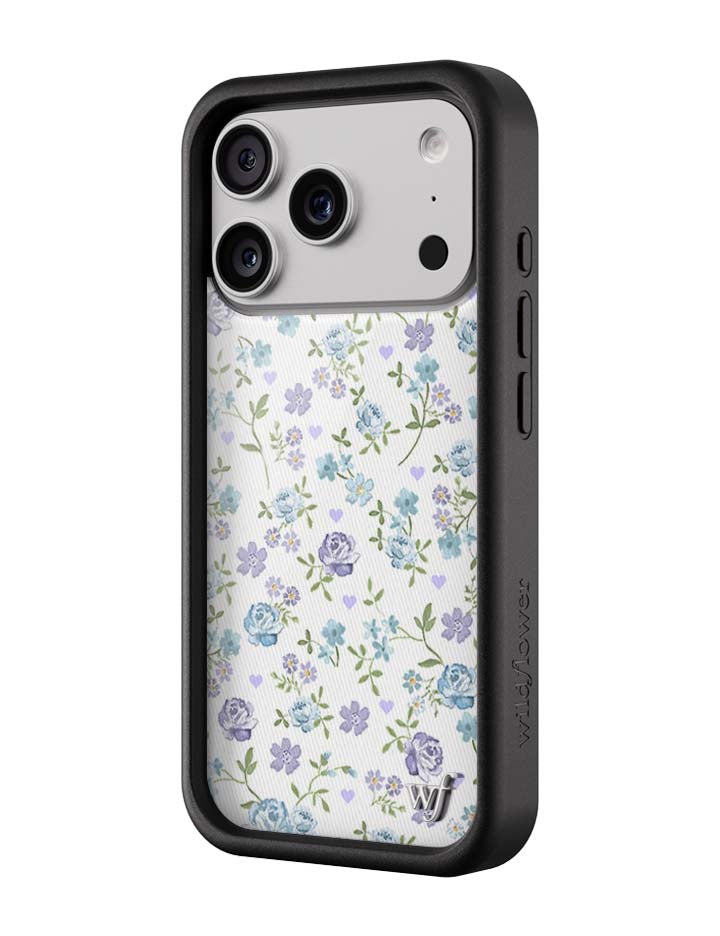 藍丁香花 Lilac and Blue Floral 手機殼
