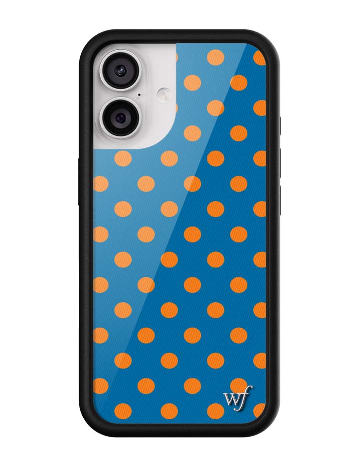 藍橙波卡點 Polka Dot | Blue and Orange 手機殼