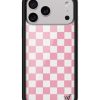 粉色棋格 Pink Checkers 手機殼