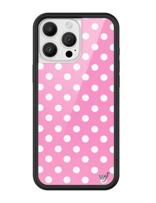 粉色波卡點 Pink Polka Dots 手機殼