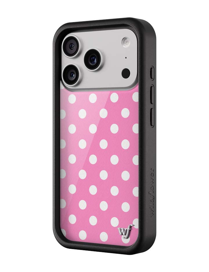 粉色波卡點 Pink Polka Dots 手機殼