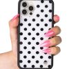 黑白波卡點 Polka Dot | White and Black 手機殼