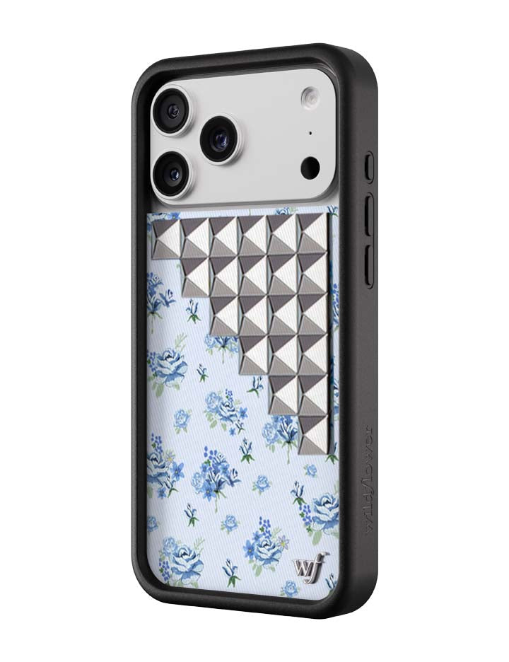 勿忘我 龐克系列 Forget Me Not Floral Stud 手機殼