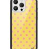 黃色波卡點 Polka Dot | Yellow and Pink 手機殼