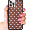 棕色波卡點 Polka Dot | Brown and Blue 手機殼