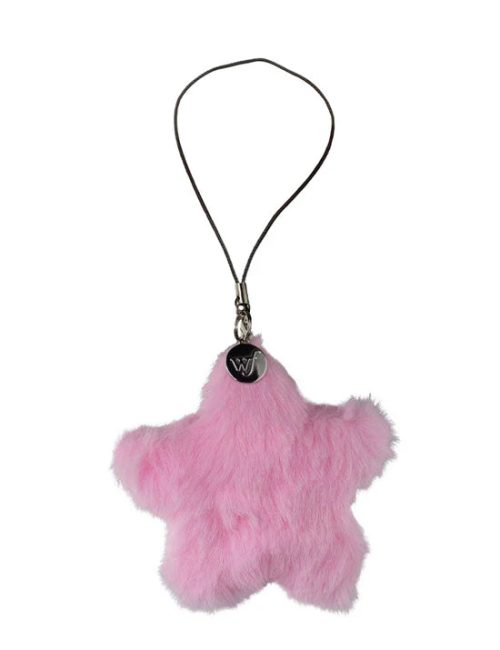 粉色毛絨星星 Pink Fluffy Star Charm