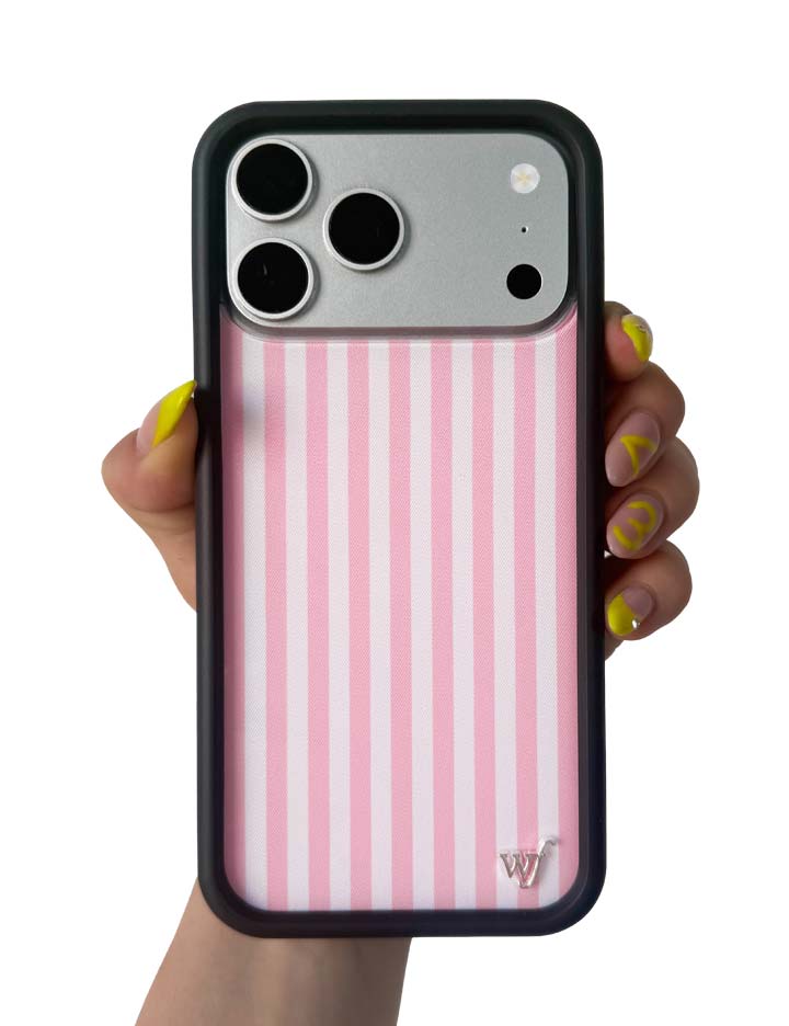 粉紅條紋 Pink Stripes 手機殼