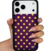 紫色波卡點 Polka Dot | Purple and Yellow 手機殼