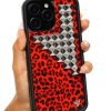 赤焰豹紋 龐克系列 Red Meow Stud 手機殼