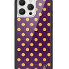 紫色波卡點 Polka Dot | Purple and Yellow 手機殼