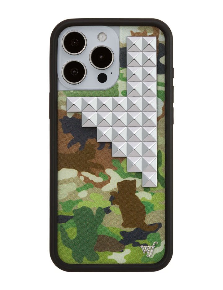 迷彩小貓 龐克系列 Cat Camo Stud 手機殼