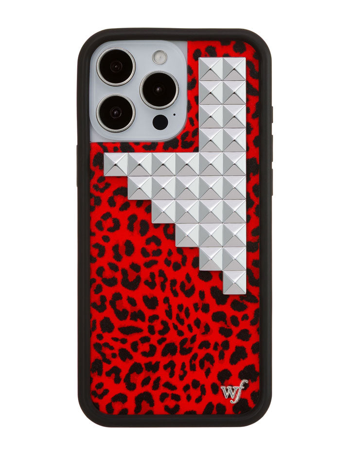 赤焰豹紋 龐克系列 Red Meow Stud 手機殼
