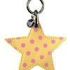 黃粉波點五角星 Polka Dot Star 手機鏈