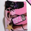 黃粉波點五角星 Polka Dot Star 手機鏈